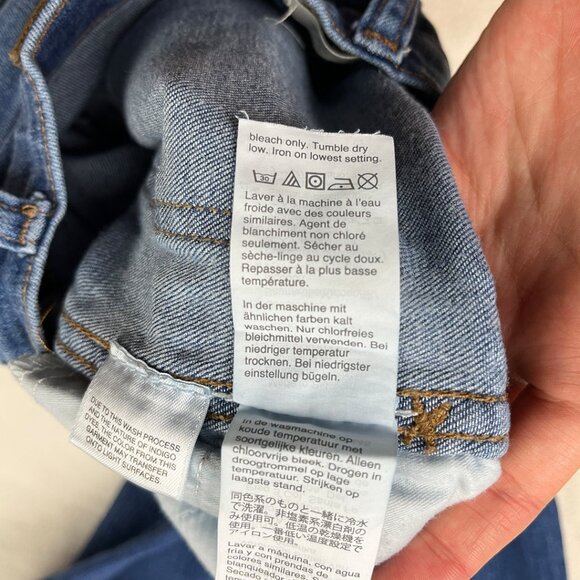 Madewell Tall 10" High-Rise Roadtripper Jeans in Waterford Wash Size T28 Raw Hem - Picture 12 of 16